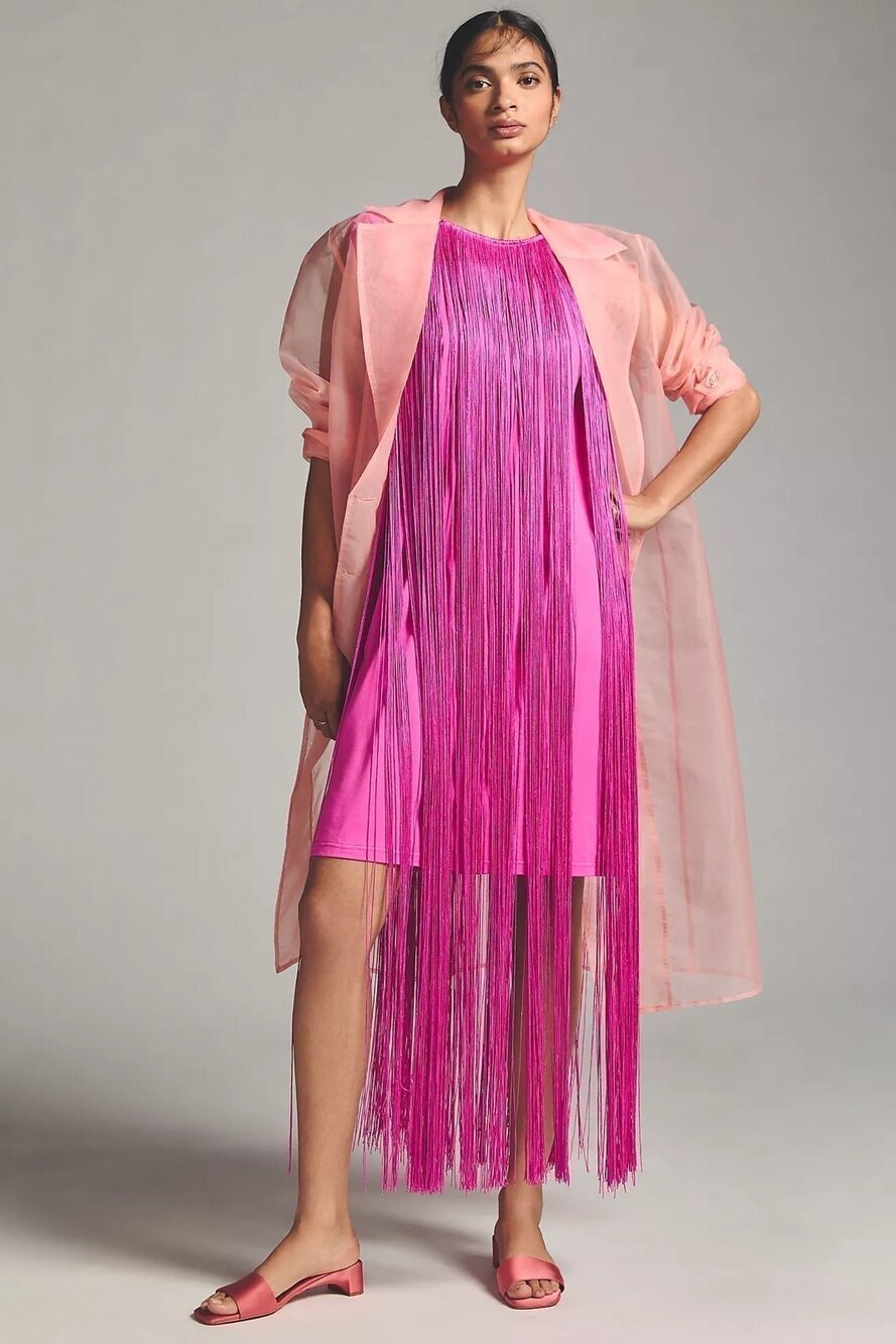 NWT❤️Hutch Fringed Sleeveless Dress szL